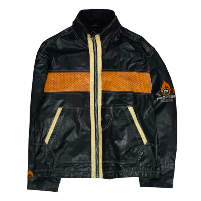 Protek Leather Racing Jacket