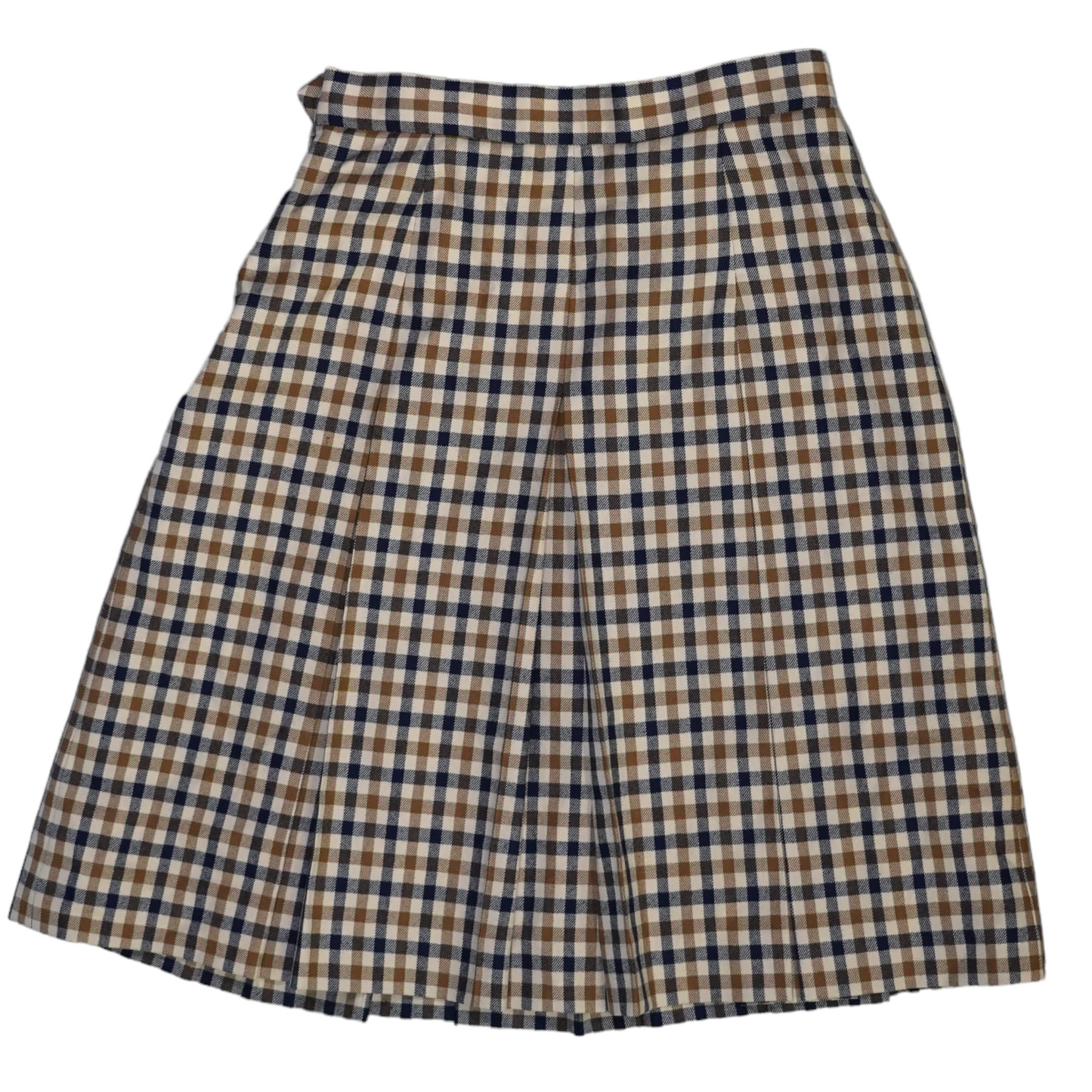 Aquascutum House Check Pleated Skirt