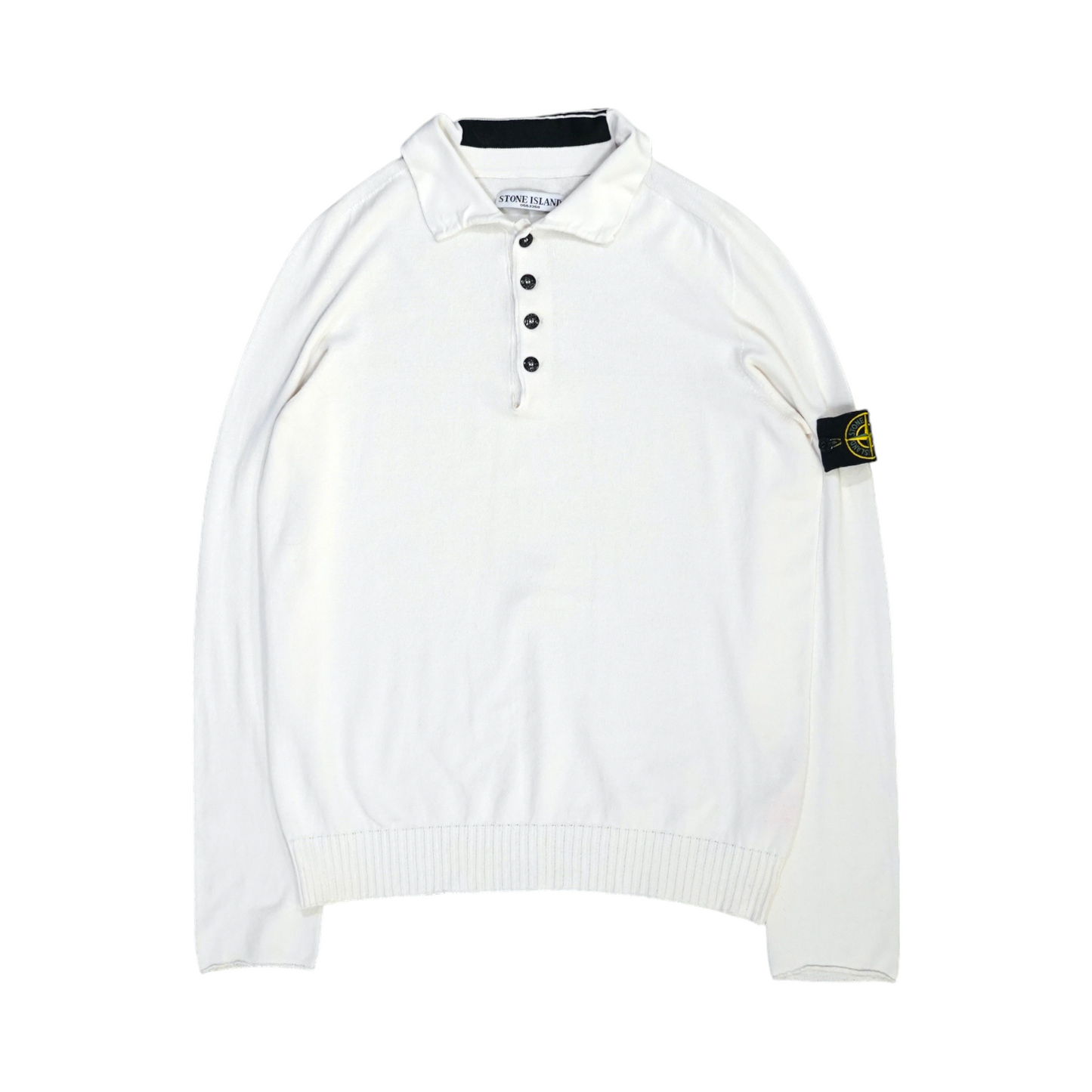 Stone Island S/S Fine Knit Polo Shirt