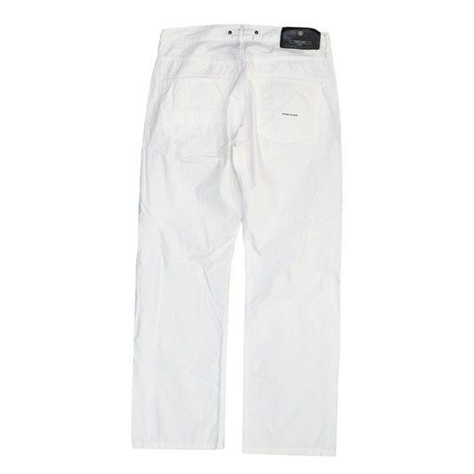 Stone Island Denims White Trousers