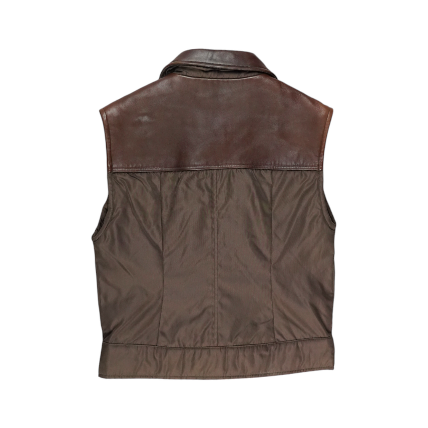 Prada Leather & Nylon Gilet