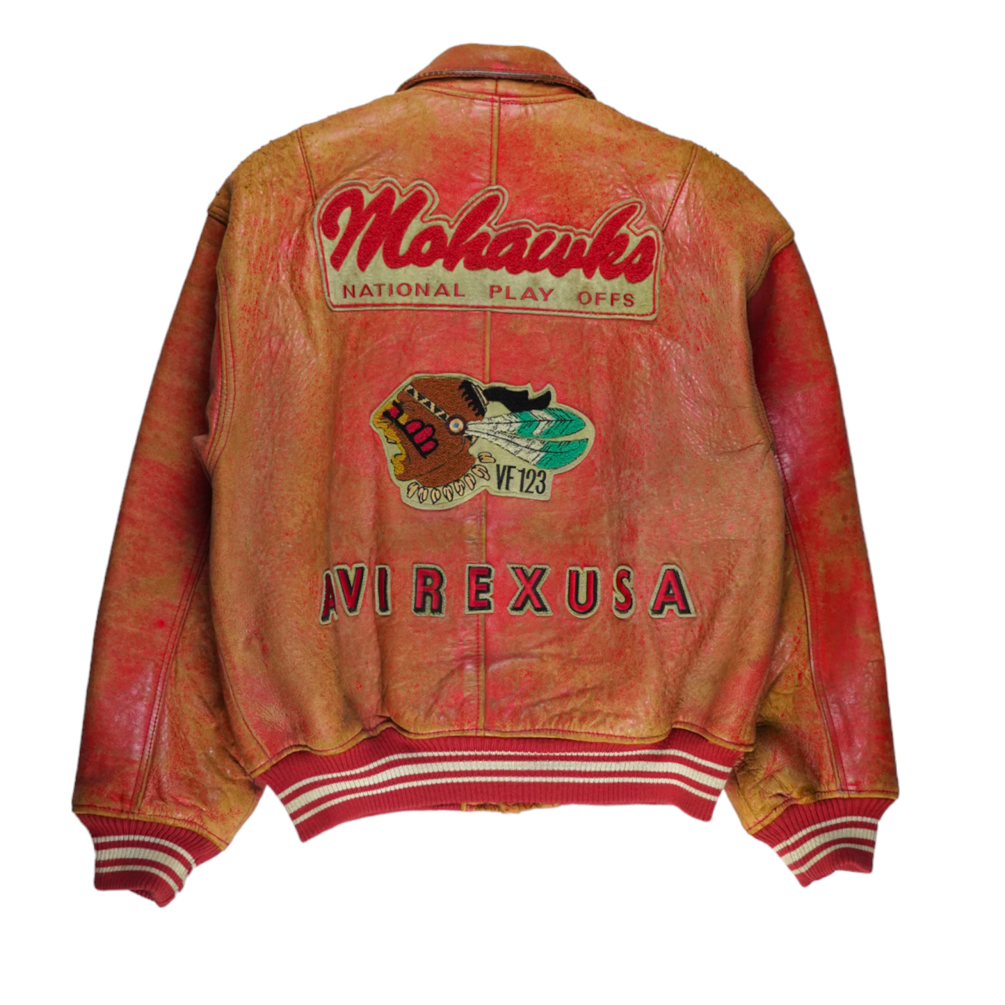 Avirex 90s Mohawks Leather Jacket