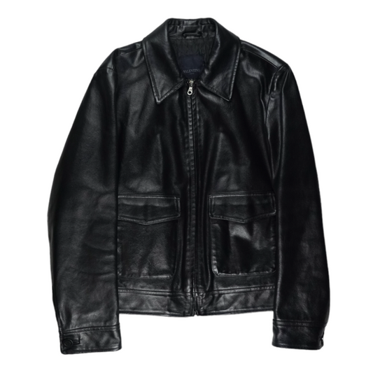 Valentino 90s Leather Jacket