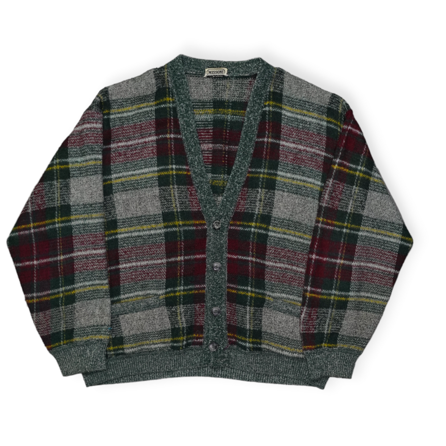 Missoni Plaid Wool Cardigan